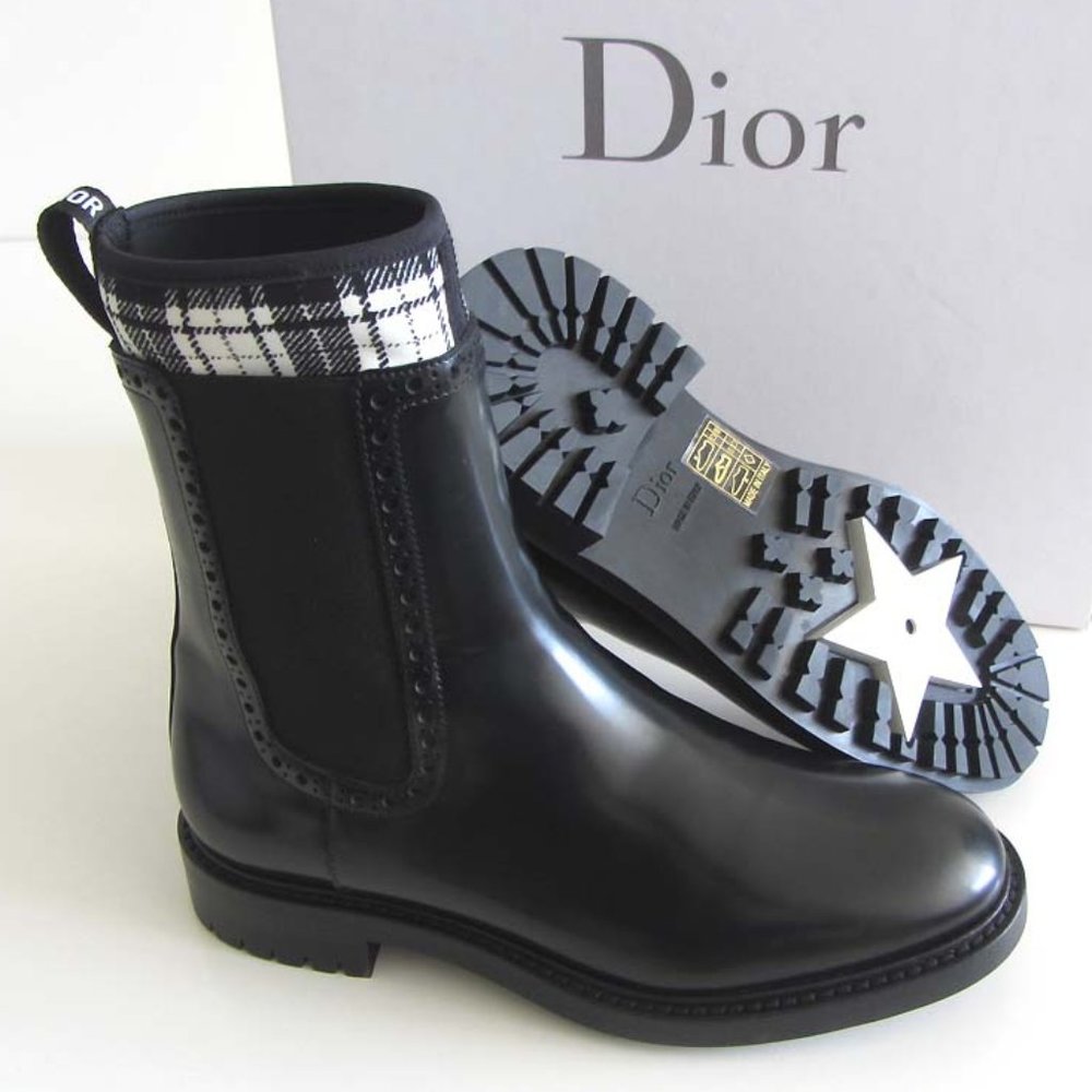 new DIOR D-Order Chelsea ankle boots 36.5 / 6.5 US - Picture 2 of 8